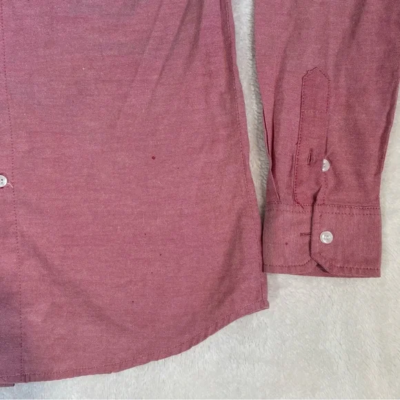 Supreme Red Gingam Long Sleeve Button Cuffes Button Front Shirt - Picture 2 of 9